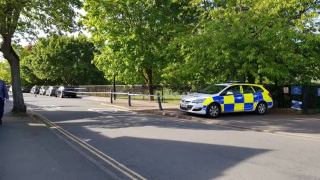 Cordon on Greyfriars Road