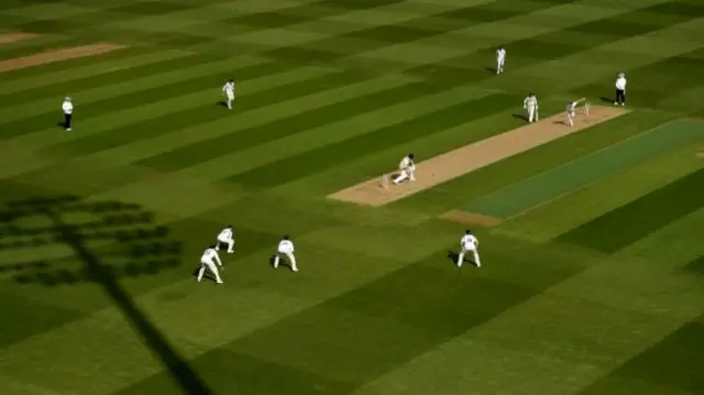 General view of play during Warwickshire's match with Kent