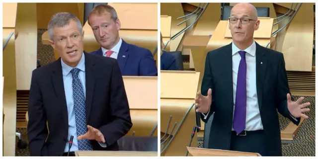 Willie Rennie responds to John Swinney's closing speech