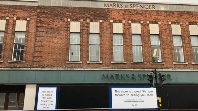 The former Marks and Spencer store