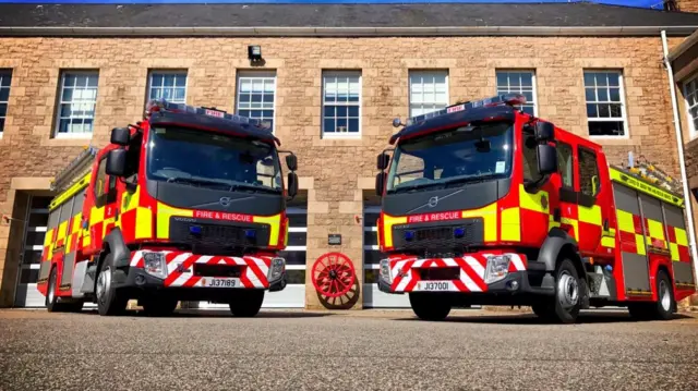 Jersey fire engines