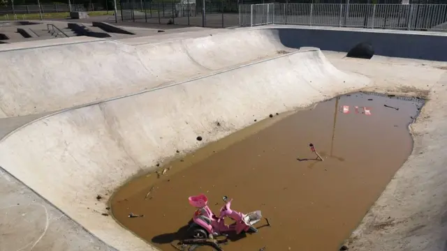 The skate park in Hull