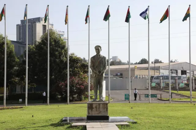 The AU's headquarters in Addis Ababa, Ethiopia.