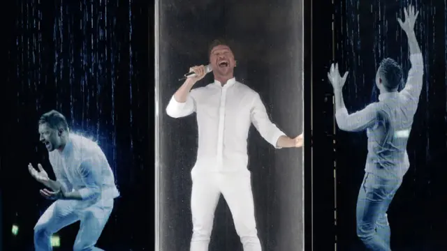 Sergey Lazarev in triplicate