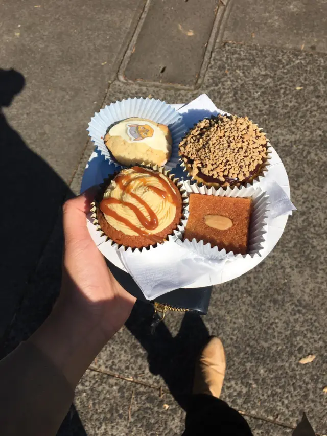 Plate of cakes