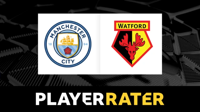 Man City v Watford player rater graphic