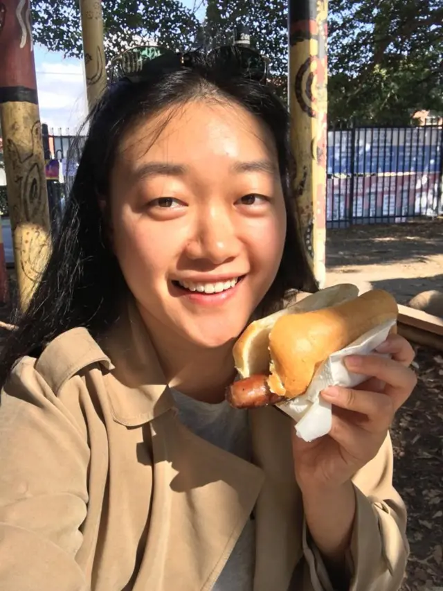 Frances Mao and a democracy sausage