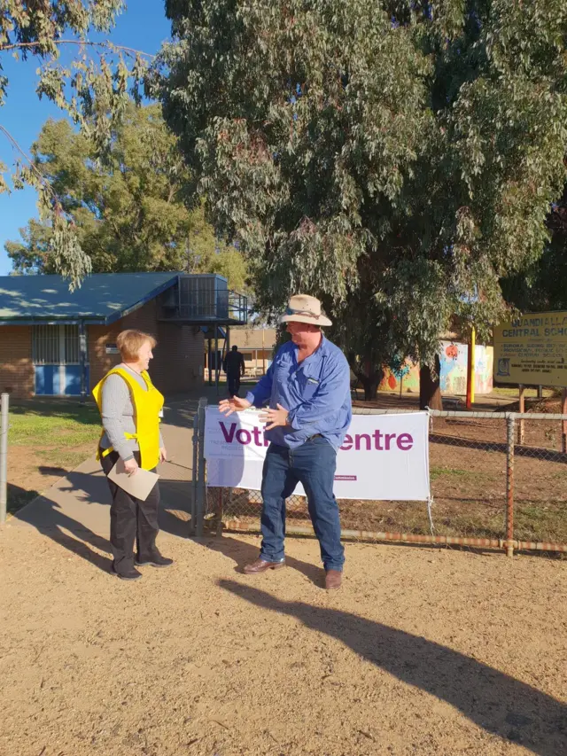 Polling station in Riverina, NSW