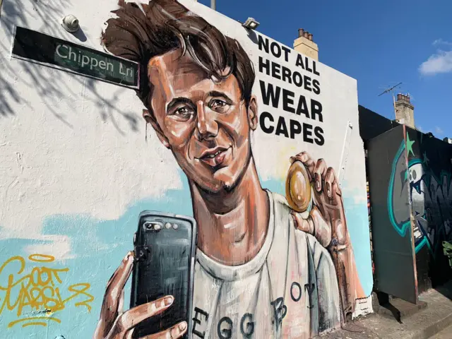 Mural of Egg Boy in Sydney