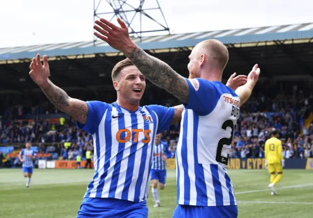 Kilmarnock lead thanks to an early strike from Chris Burke