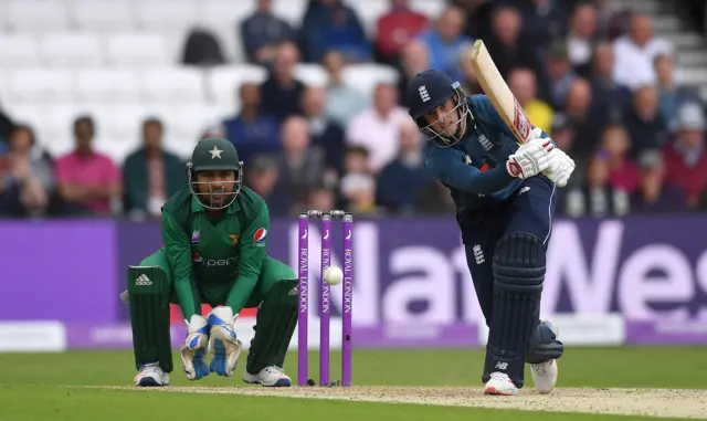 Joe Root of England bats