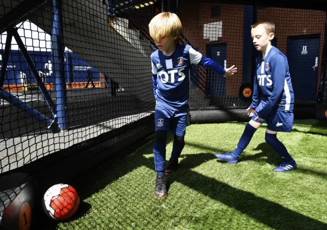 Kids playing at Kilmarnock