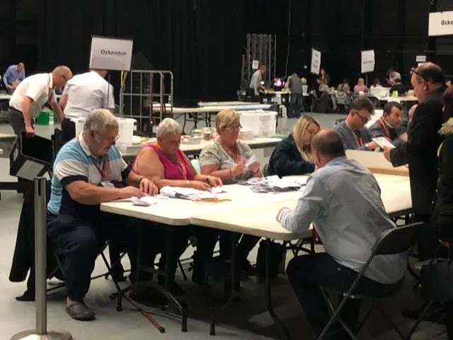 The count starts in Thurrock