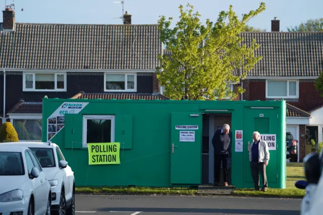 Polling station in Whitley Bay, North Tyneside