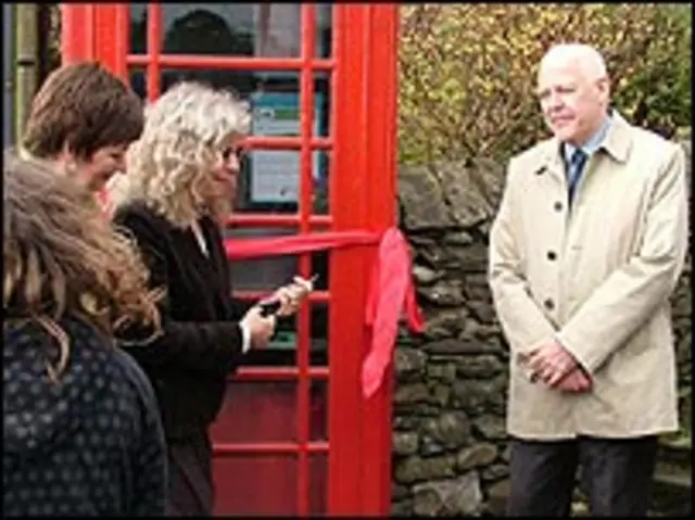 Library photo of phone box takeover