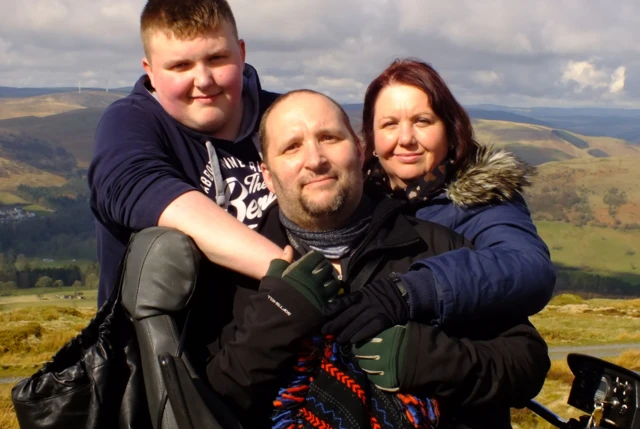 Matt Martinson with son Seth and wife Haley