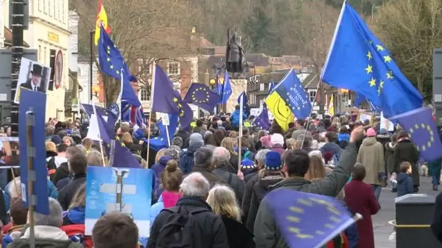 Winchester Brexit protest