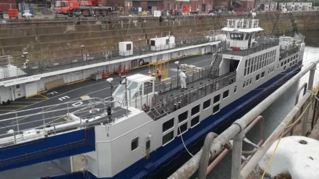 Tamar II undergoing work