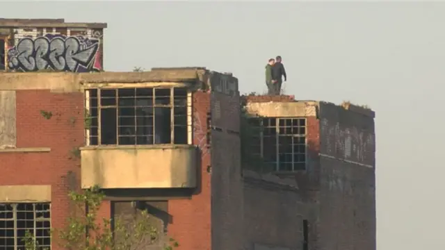 Trespassers at the Lord Line building