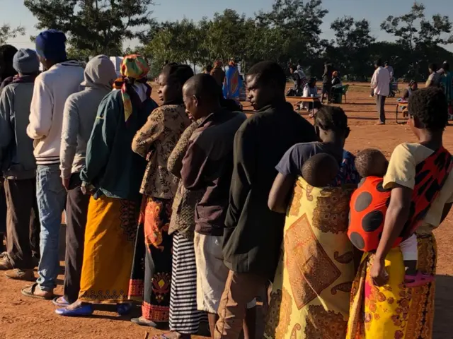 Voters at Lilongwe North