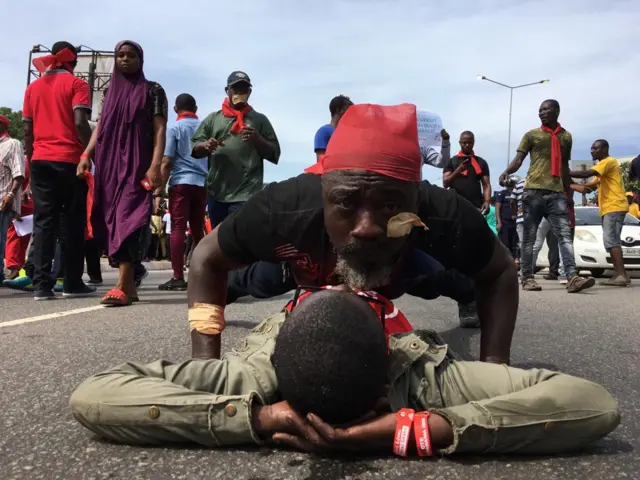 Protesters take to the streets in Accra