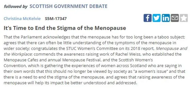 The menopause