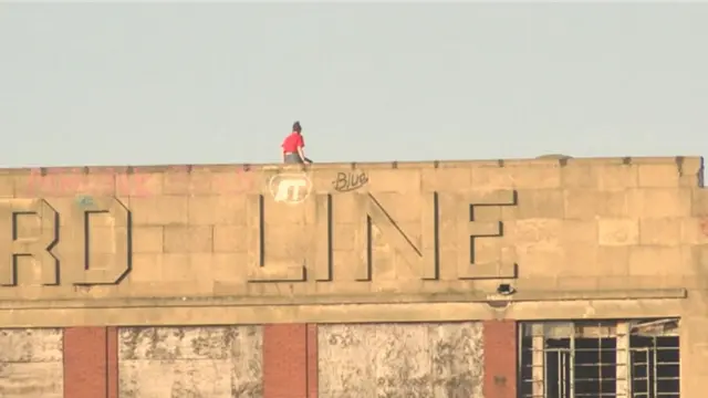 Trespassers at the Lord Line building