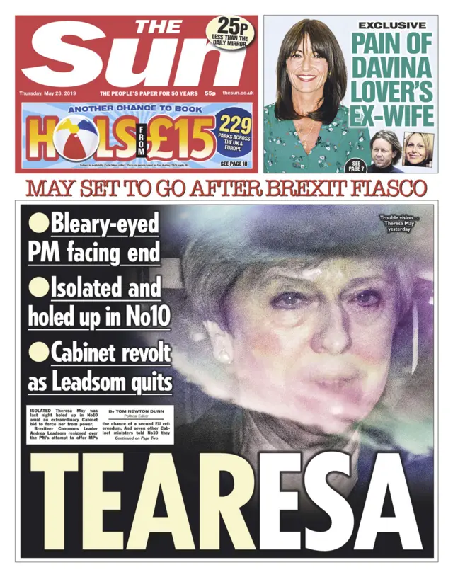 Sun front page - 23/05/19