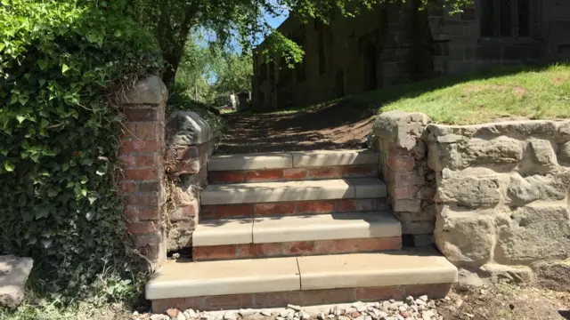 Church steps