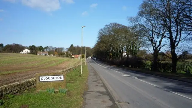 The A171 in Cloughton