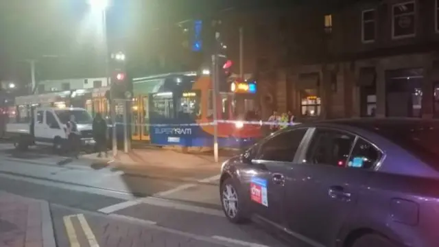 The tram last night