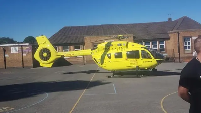 An air ambulance