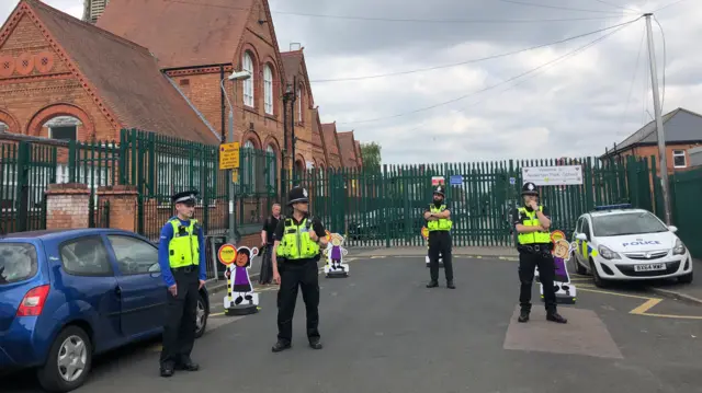 Police outside school