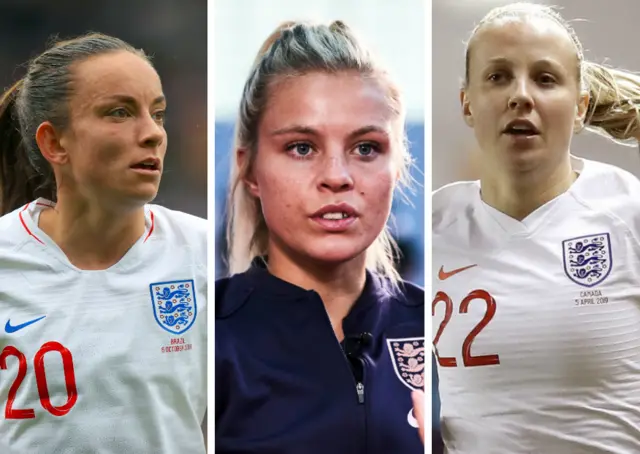 York's Lucy Staniforth, Harrogate's Rachel Daly, Whitby's Beth Mead