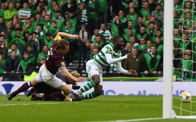 Odsonne Edouard goes down