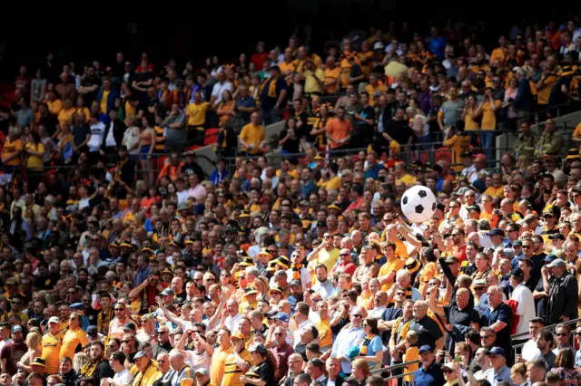 Newport County fans in the stands