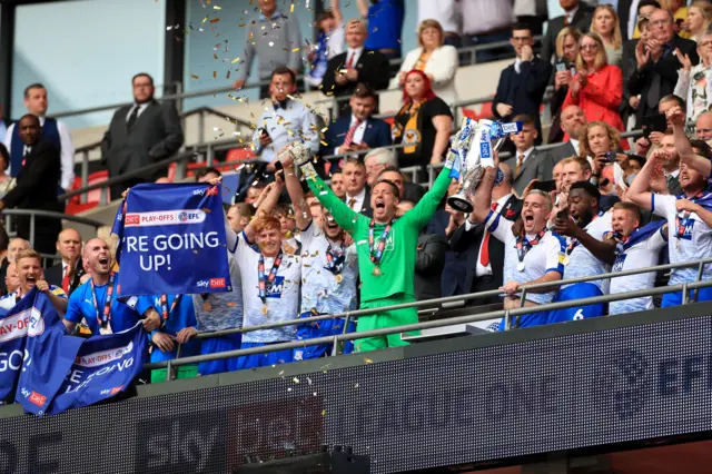 Tranmere lift the trophy