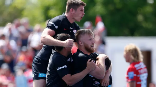 Sarries celebrate