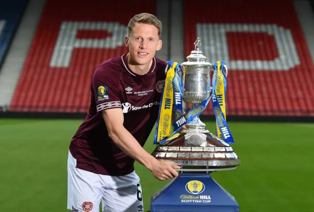 Hearts captain Christophe Berra