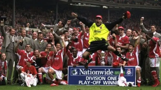 Charlton celebrate