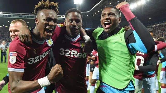 Aston Villa celebrate