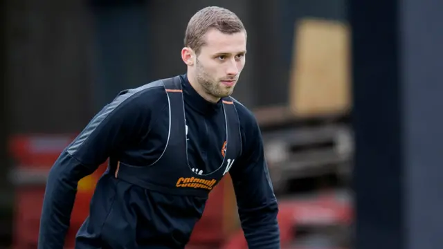 Dundee United striker Pavol Safranko