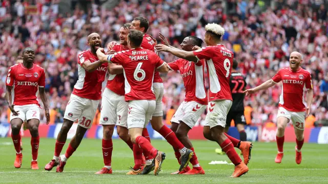 Charlton celebrations