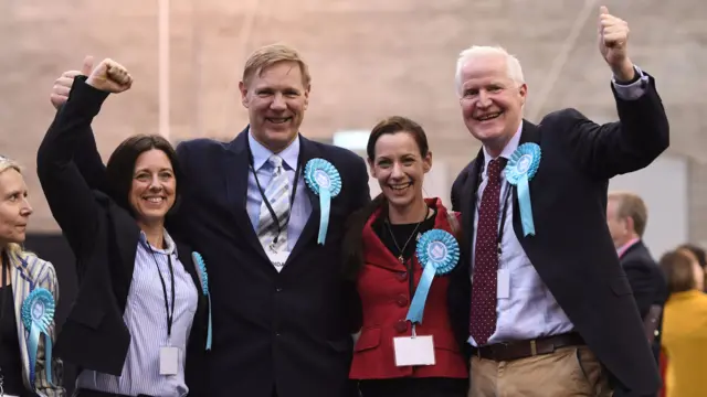 Annunziata Rees-Mogg celebrates her election