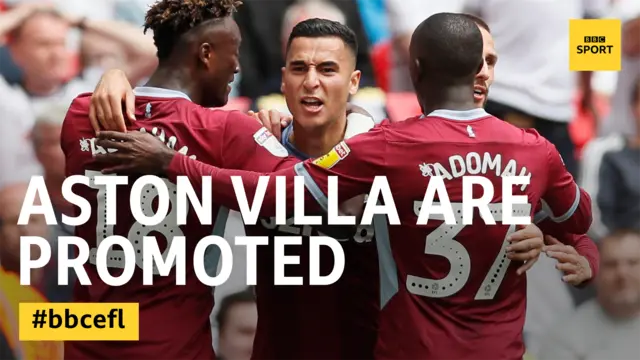 Aston Villa promoted