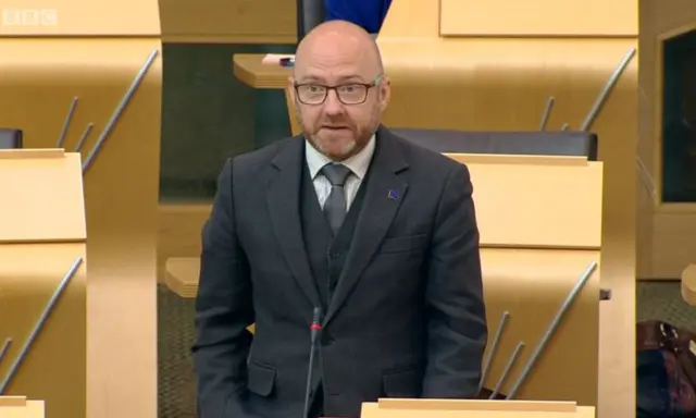 Scottish Green co-convener Patrick Harvie