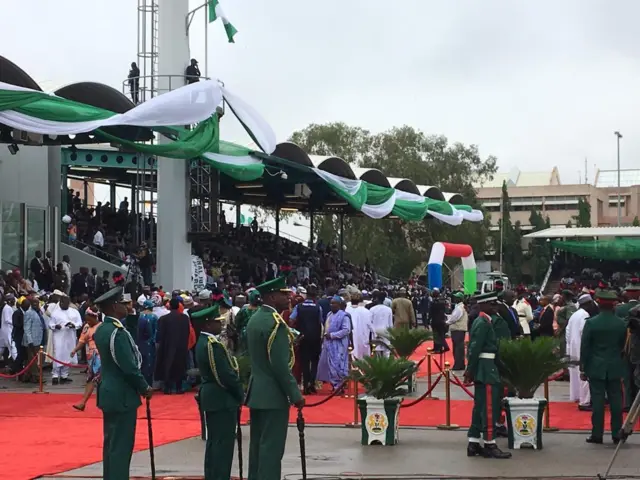 Crowd in Eagle Square, Abuja, for Buhari inauguration