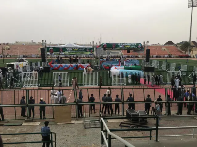 Preparations for Governor Ganduje's swearing in at Kano