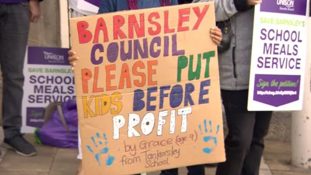 A placard