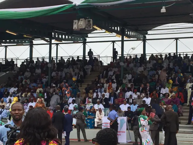 Crowd in Eagle Square for Buhair inauguration, Abuja